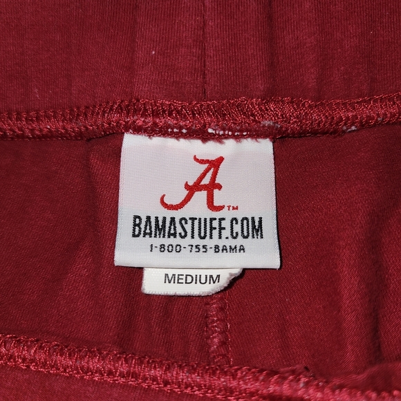 Crimson Wide Leg Pants with Alabama Logo - Picture 7 of 8